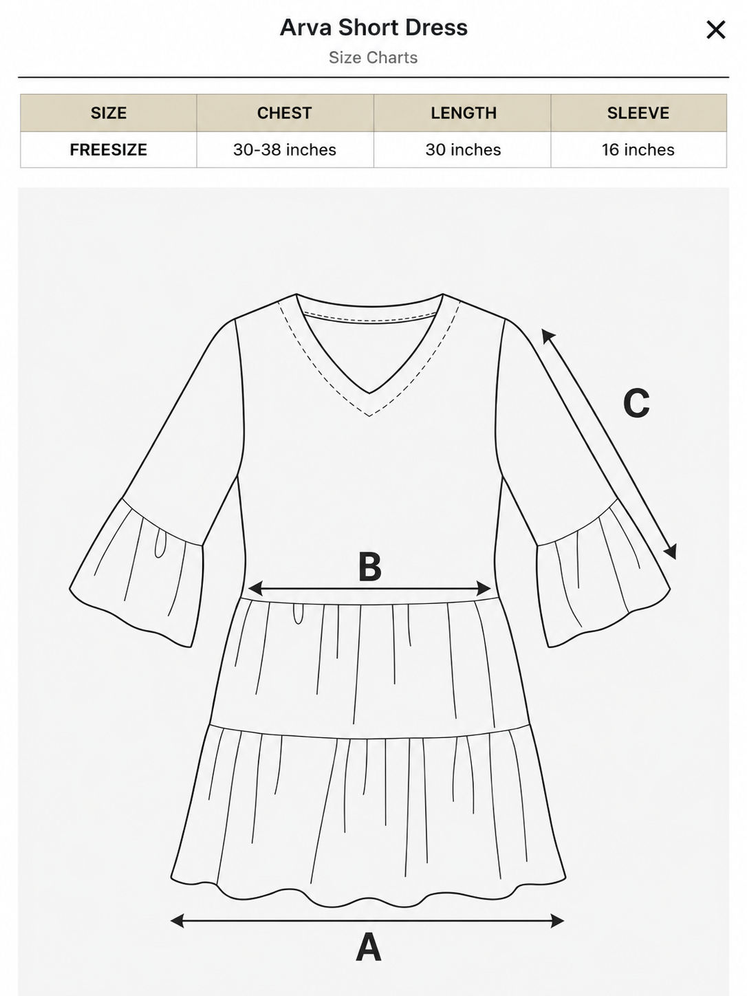 Arva Short Dress